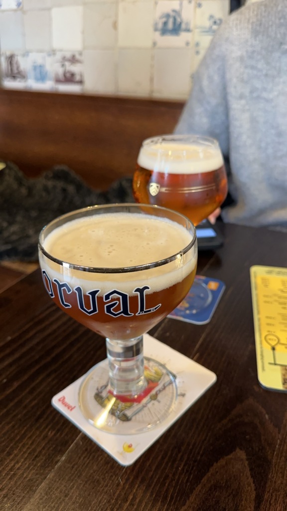 Belgian Beer in Cafe in Ghent